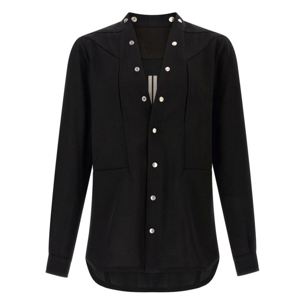 Rick Owens Black Cotton Men's Blouse